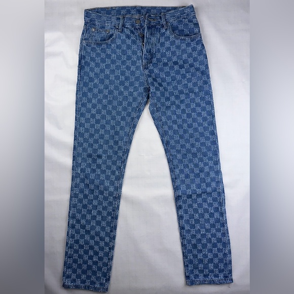MNML Scratch Pattern Jeans - Picture 2 of 7
